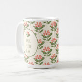 Floral Teacher Appreciation Mug | Custom Name Kaffeetasse (Vorderseite Links)