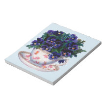 Floral Teacup Klassische Vintage Illustration