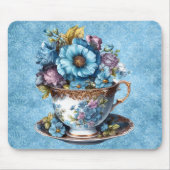 Floral Teacup Mouse Pad Mousepad (Vorne)