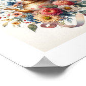 Floral Teapot 6 Poster (Ecke)