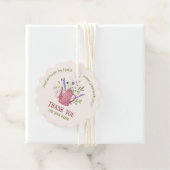 Floral Teapot "Danke für Ihre Bestellung" skallopi Geschenkanhänger (Beispiel)