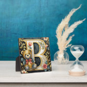 FLoral Teddy Bear Brief B Fotoplatte (InSitu)