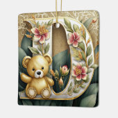 FLoral Teddy Bear Brief D Keramikornament (Links)