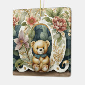 FLoral Teddy Bear Brief O Keramikornament (Links)