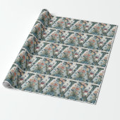 FLoral Teddy Bear Brief V Geschenkpapier (Ungerollt)