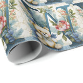 FLoral Teddy Bear Brief W Geschenkpapier (Rolleneckpunkt)
