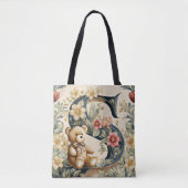 FLoral Teddy Bear Letter S Tasche (Vorderseite)