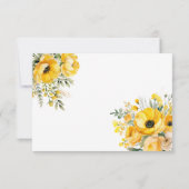 Floral Tee Cup Party Kinderdusche Danke, Karten (Rückseite)