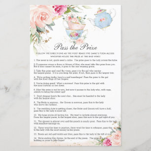 Floral Tee Party Brautparty Verleihung des Preises
