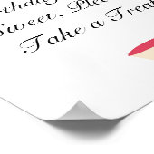 Floral Tee Party Sign Poster (Ecke)