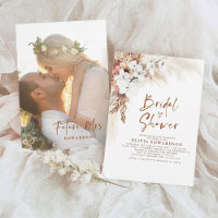 Floral Terracotta Boho Brautparty Mrs. Foto