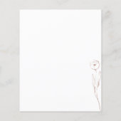 Floral Terracotta Indie Botanische wir machen Haus Flyer (Hinten)