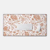 Floral Terracotta Toile Pattern Schreibtischunterlage (Tastatur & Maus)