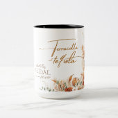 Floral Terracotta und Tequila Bridesmaid Tasse (Mittel)