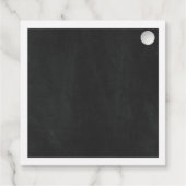 Floral Text Chalkboard Kinderdusche Vielen Dank Geschenkanhänger (Rückseite)