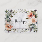 Floral Thank You Begleitkarte (Vorderseite)
