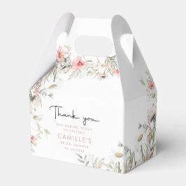 Floral Thank You  Bridal Shower Geschenkschachtel
