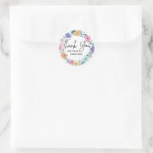 Floral Thank You for Your Purchase Sticker (Tasche)
