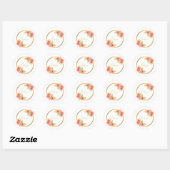 Floral Thank You Stickers (Blatt)