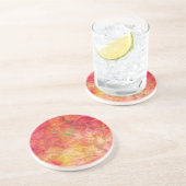 Floral Themed Sandstone Untersetzer (Seite)