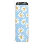 Floral thermal mug, daisy flowers  thermosbecher (Rückseite)