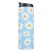 Floral thermal mug, daisy flowers thermosbecher (Nach rechts gedreht)