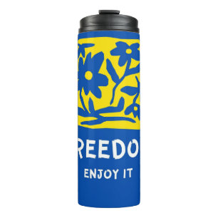 Floral Thermal Tumbler fühlen Freiheit Thermosbecher
