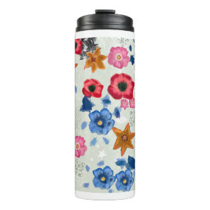 Floral Thermal Tumbler Thermosbecher