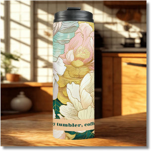 floral thermosbecher