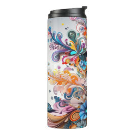 floral thermosbecher