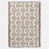 Floral Throw Blanket Decke (Vorderseite Vertikal)