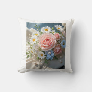 Floral Timeless Eleganz trifft flüsterte Romantik Kissen
