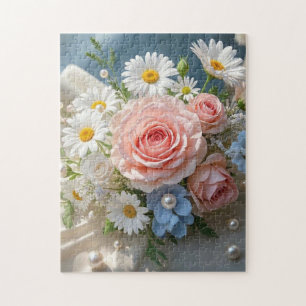 Floral Timeless Eleganz trifft flüsterte Romantik Puzzle
