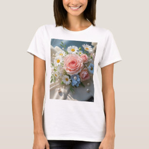Floral Timeless Eleganz trifft flüsterte Romantik T-Shirt