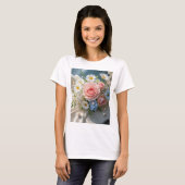 Floral Timeless Eleganz trifft flüsterte Romantik T-Shirt (Vorne ganz)
