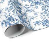 Floral Toile Geschenkpapier (Rolleneckpunkt)