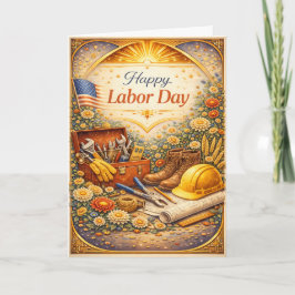 Floral Tools Happy Labor Day Karte