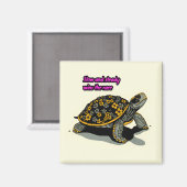 Floral Tortoise Magnet (Vorderseite/Rückseite)