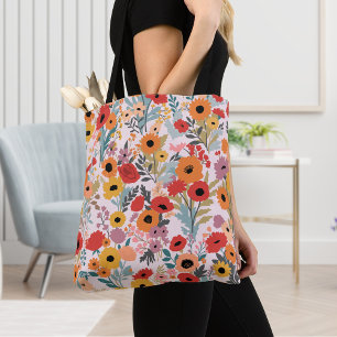 Floral Tote Bag für den täglichen Einkauf und die  Tasche