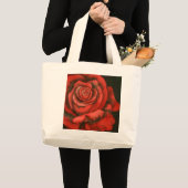 Floral Tote Bag Jumbo Stoffbeutel (Vorderseite (Produkt))