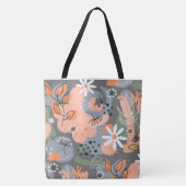 Floral Tote Bag Tasche (Vorderseite)