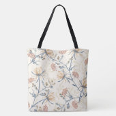Floral Tote Bag Tasche (Rückseite)