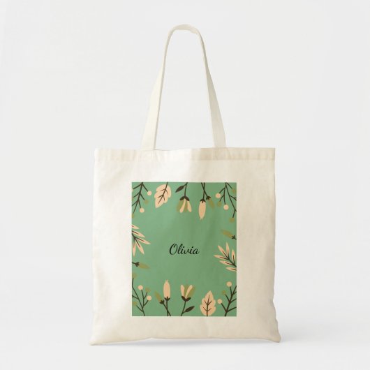 Floral Tote Bag Tragetasche (Vorne)