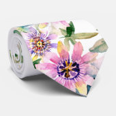 Floral Trauzeugen Wedding Neck Tie Krawatte (Gerollt)