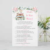 Floral Travel Bridal Was steckt in deinem Handyspi (Stehend Vorderseite)