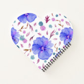 Floral Travel Journal Notebook Geschenk Notizblock (Rückseite)