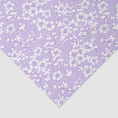 Floral Trellis White - Purple Seidenpapier (Ausschnitt)