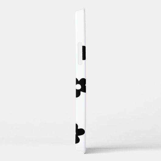 Floral Trendy Black and White Chic Spring Case-Mate iPhone Hülle (Rückseite / Rechts)