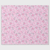 Floral Trendy Elegante Moderne Geschenkpapier (Flach)