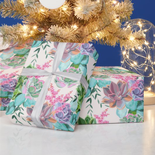 Floral Trendy Elegante Modernes Wrapping Paper Geschenkpapier (Feiertage)